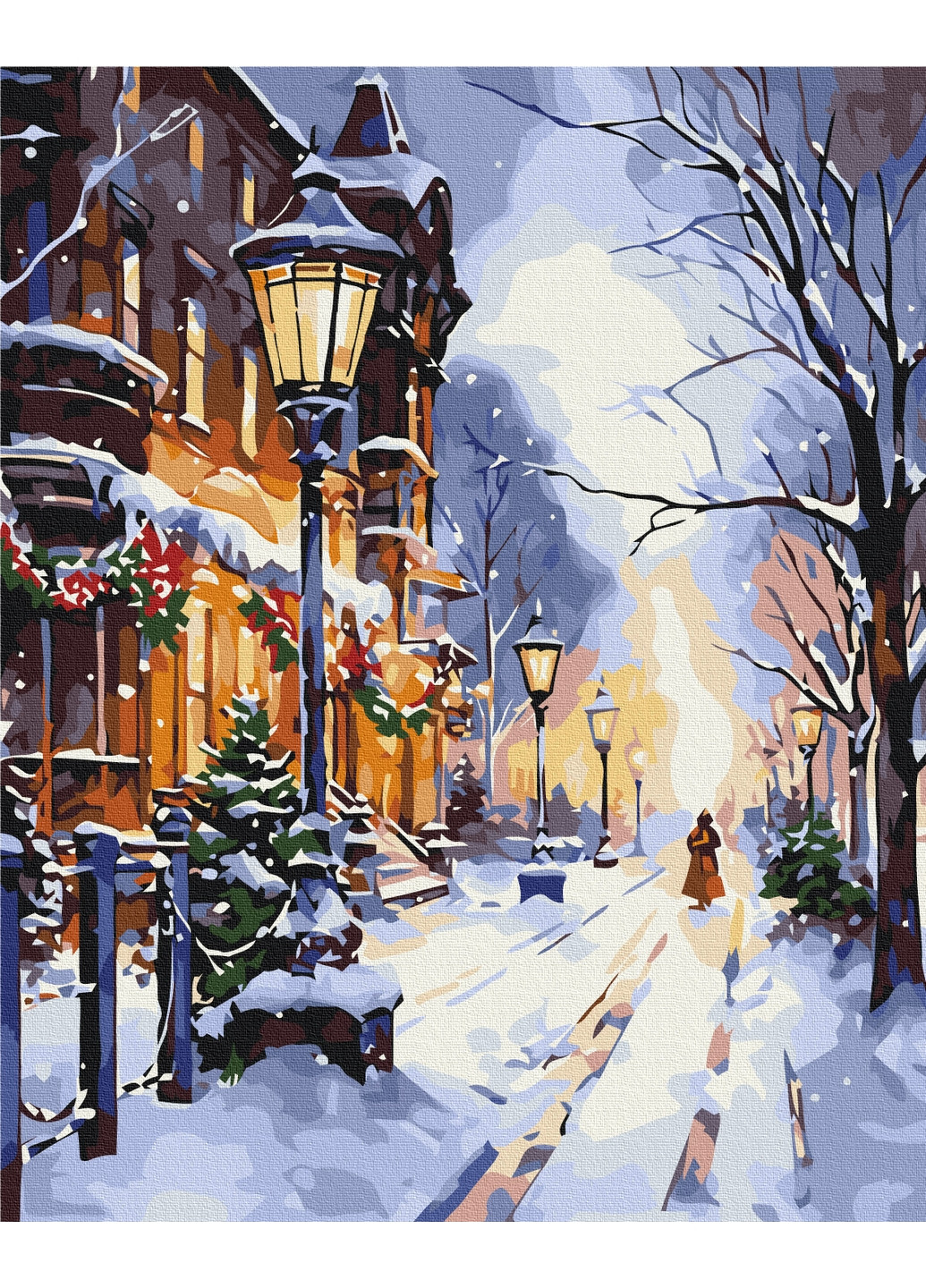 Картина за номерами "Сяйво ліхтарів взимку" Brushme (277692027)