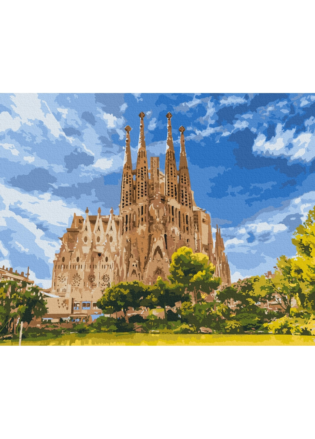 Картина по номерам "Собор Святого Семейства" Brushme (277689673)