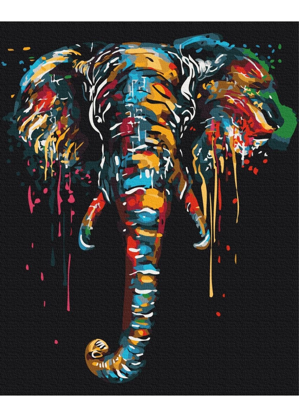 Картина за номерами "Слон у фарбах" Brushme (277691607)