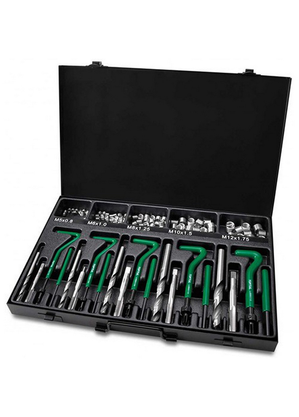 Набір для відновлення різьблення 130од. (M5,M6,M8,M10,M12) TOPTUL (277691569)