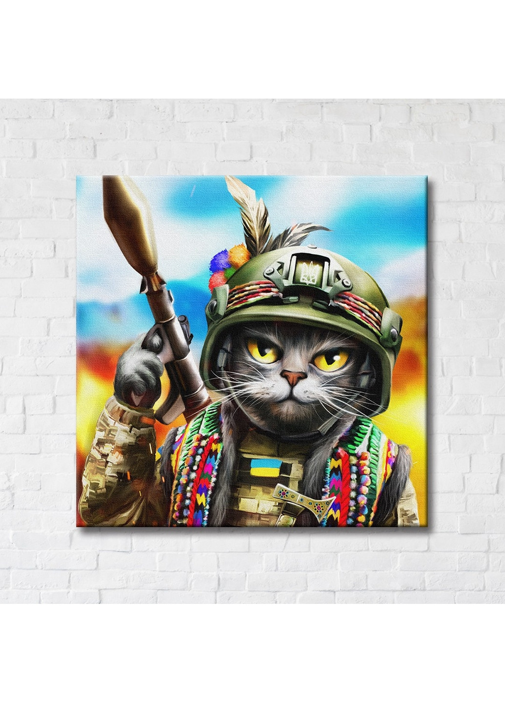 Постер на полотні "Котик Гуцул ©Маріанна Пащук" Brushme (277693510)