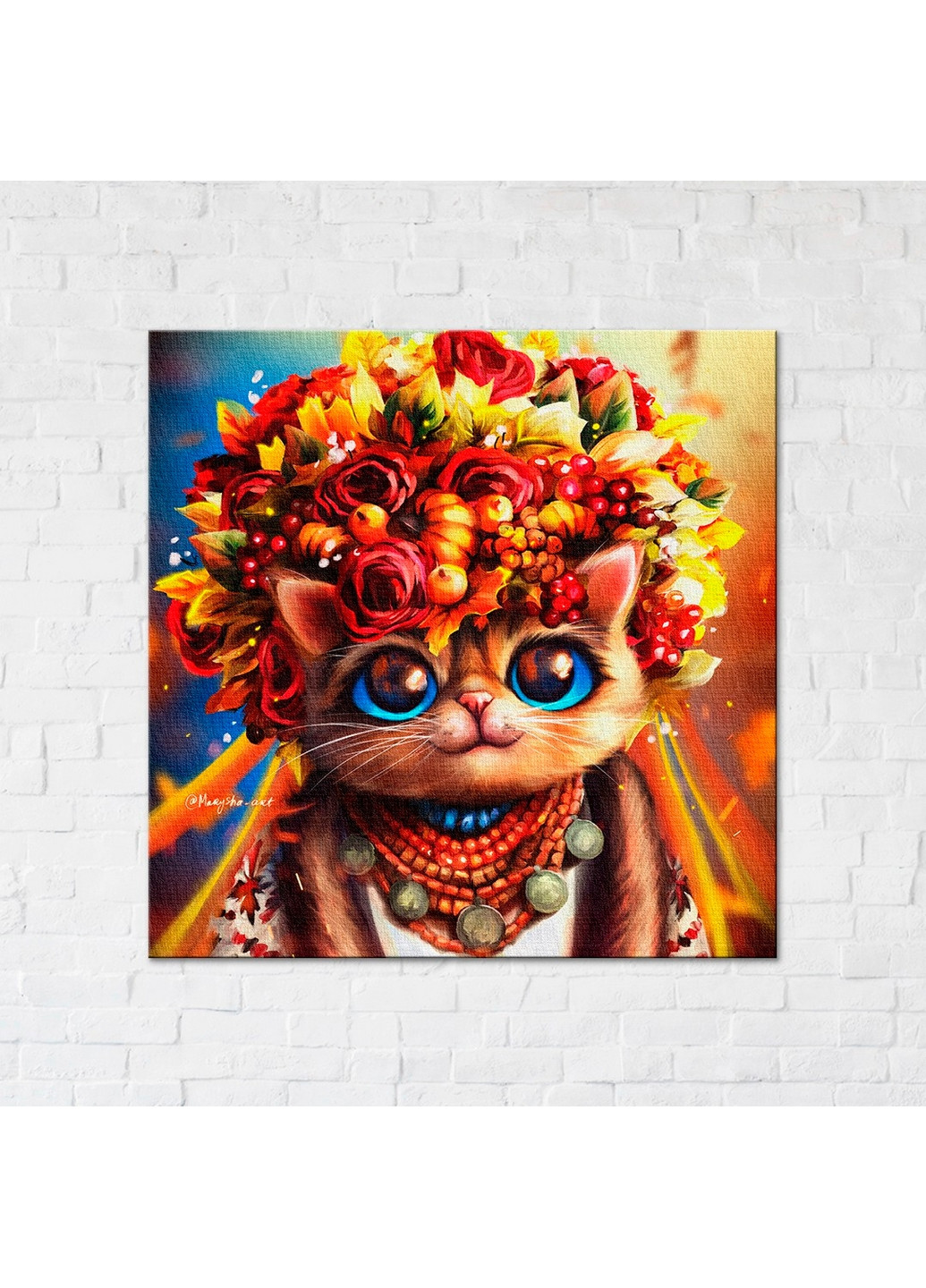 Постер на полотні "Кішка-осінь ©Маріанна Пащук" Brushme (277690705)