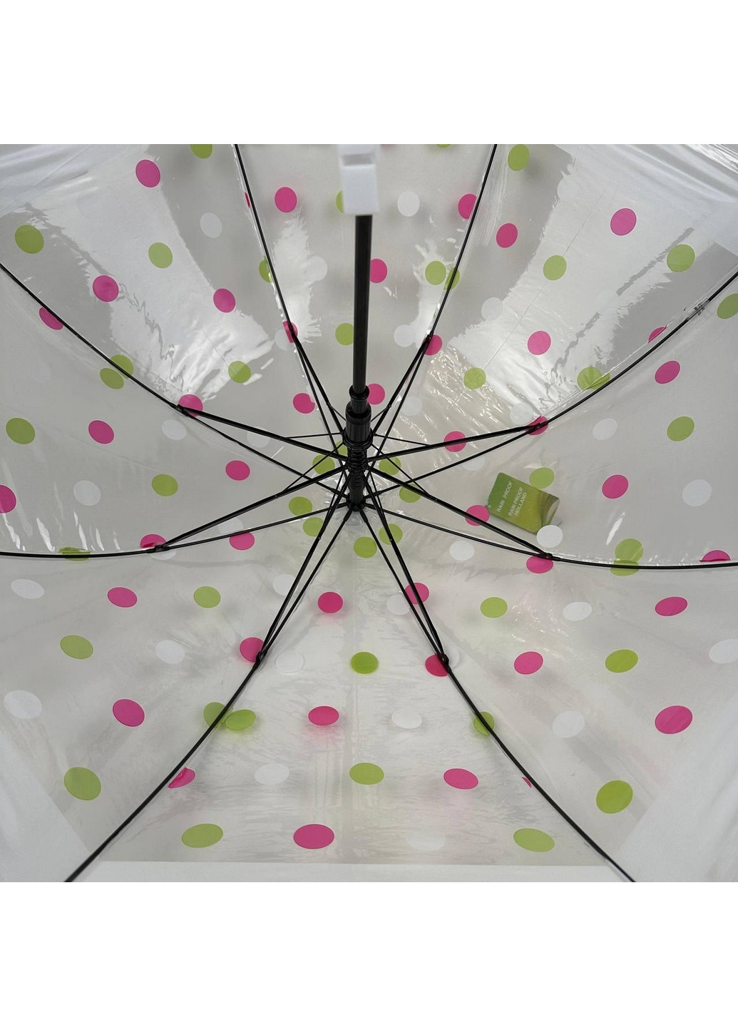 Прозора дитяча парасолька тростина напівавтомат Rain (277691359)