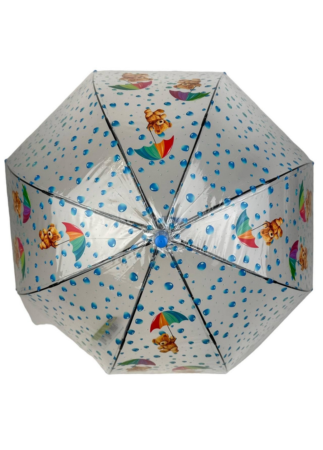 Прозрачный детский зонт трость полуавтомат Rain (277691363)