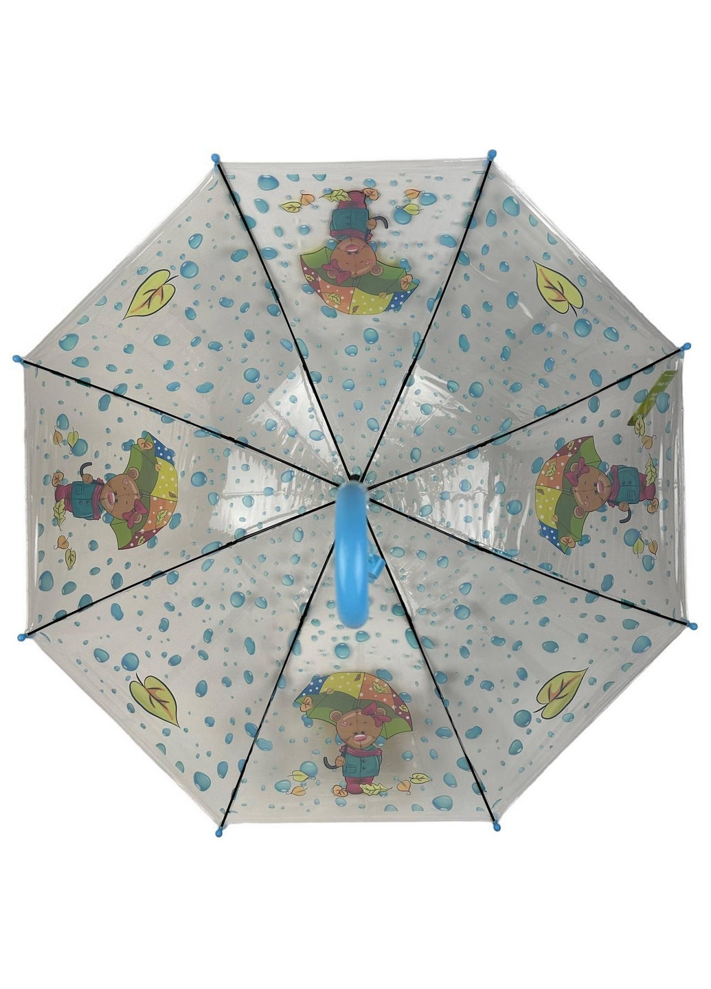 Прозрачный детский зонт трость полуавтомат Rain (277692532)