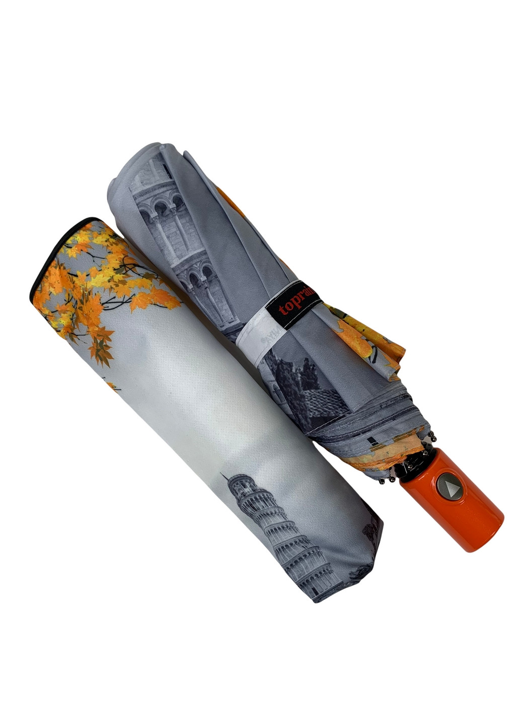 Жёлтый зонт полуавтомат женский Toprain (277690295)