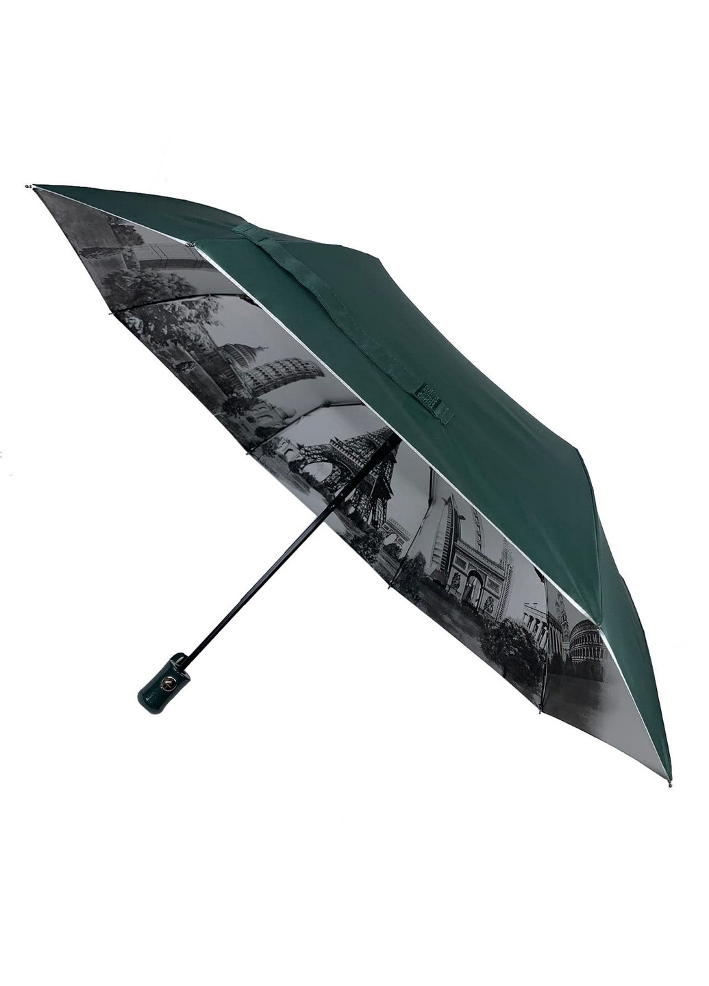 Зелёный зонт полуавтомат женский Toprain (277690279)