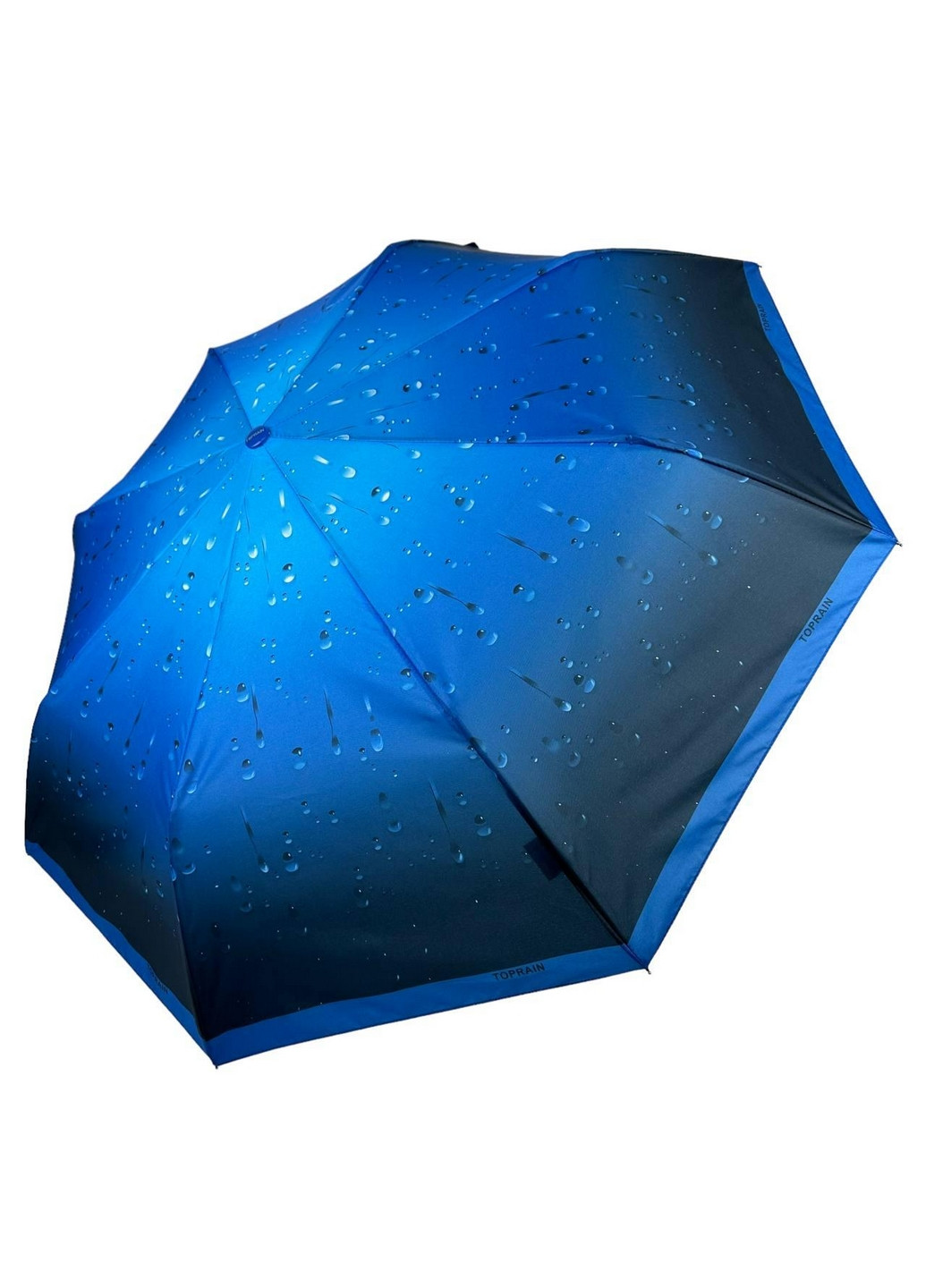 Синя зонт напівавтомат жіночий Toprain (277689280)