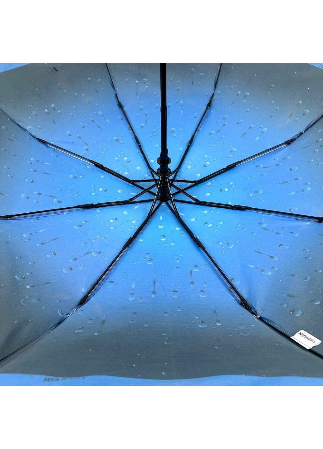 Синя зонт напівавтомат жіночий Toprain (277689280)