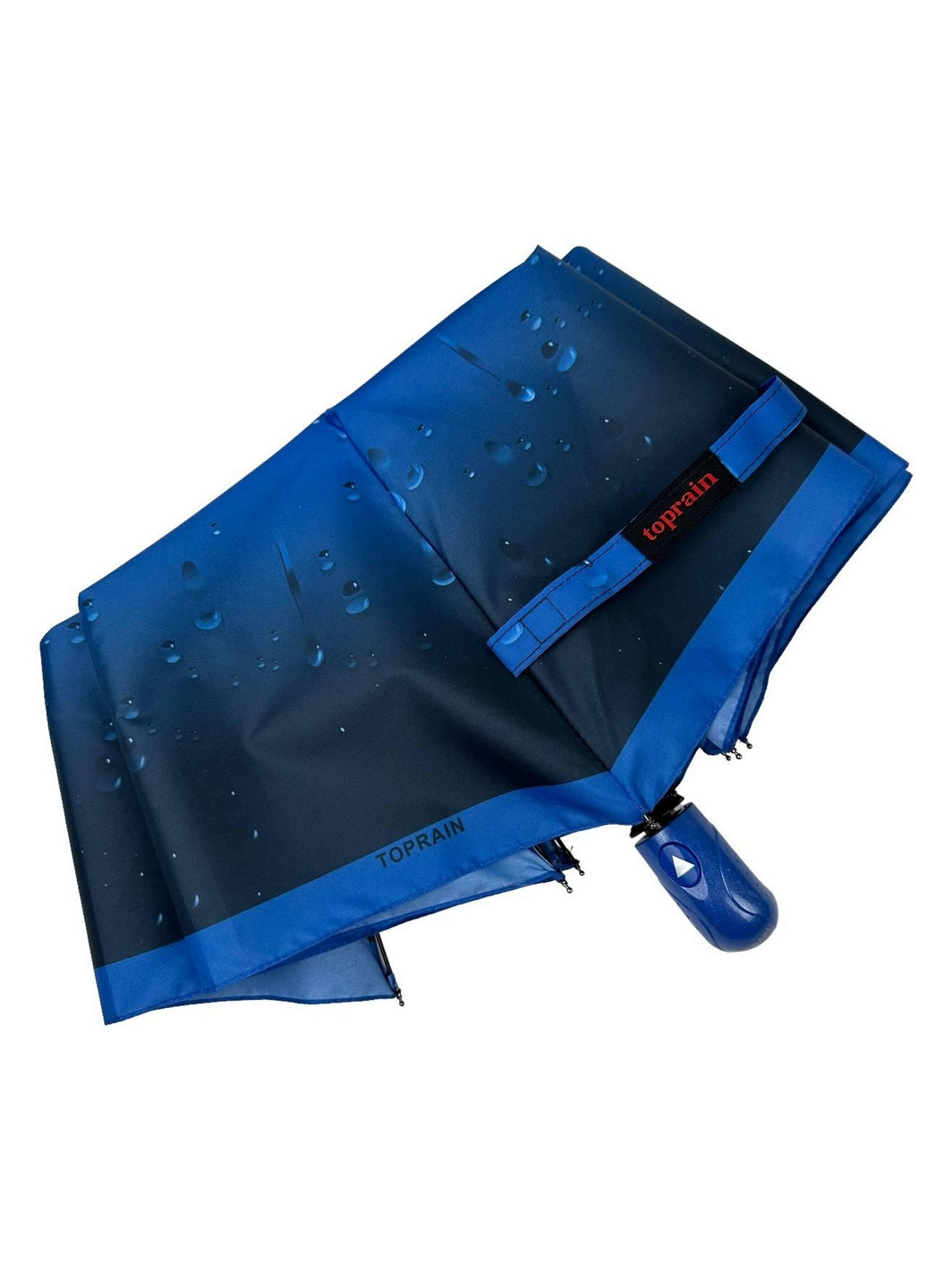 Синя зонт напівавтомат жіночий Toprain (277689280)