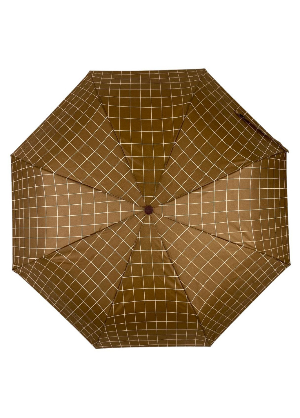 Коричневый зонт полуавтомат женский Toprain (277690302)
