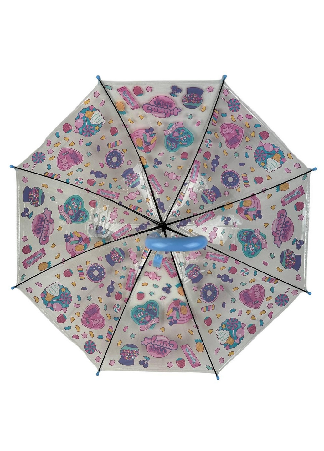 Прозора дитяча парасолька тростина напівавтомат Fiaba (277693271)