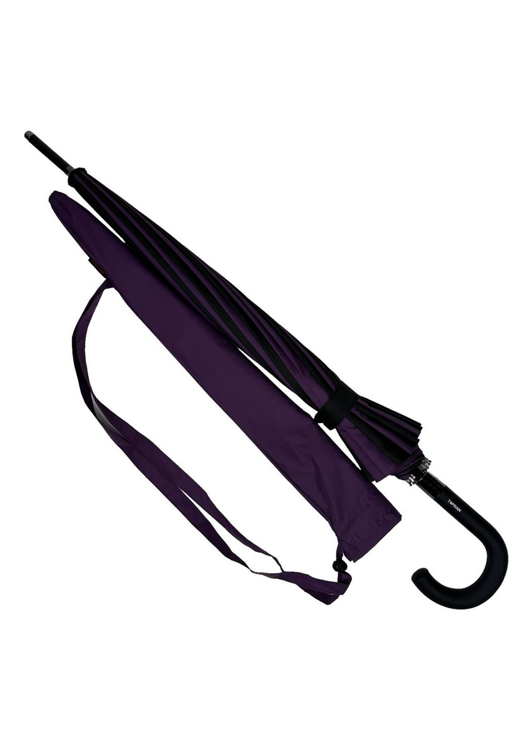 Фиолетовый зонт трость женский Toprain (277691331)
