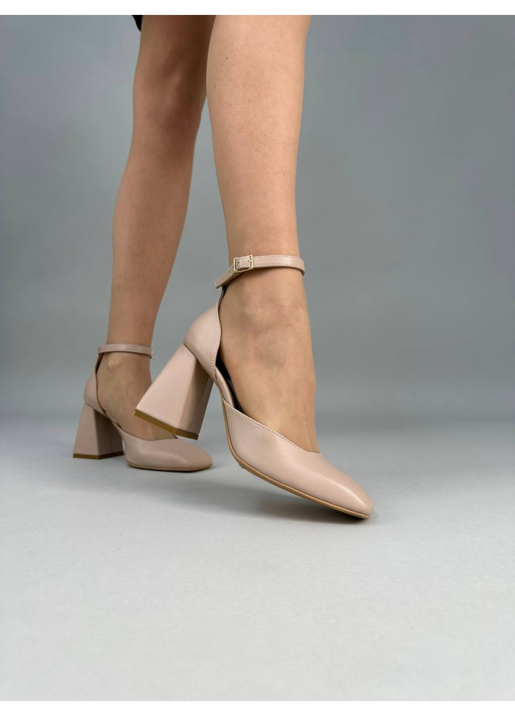 VZUTIK Женские кожаные туфли бежевый з натуральная кожа, украина — всесезон (277693643)