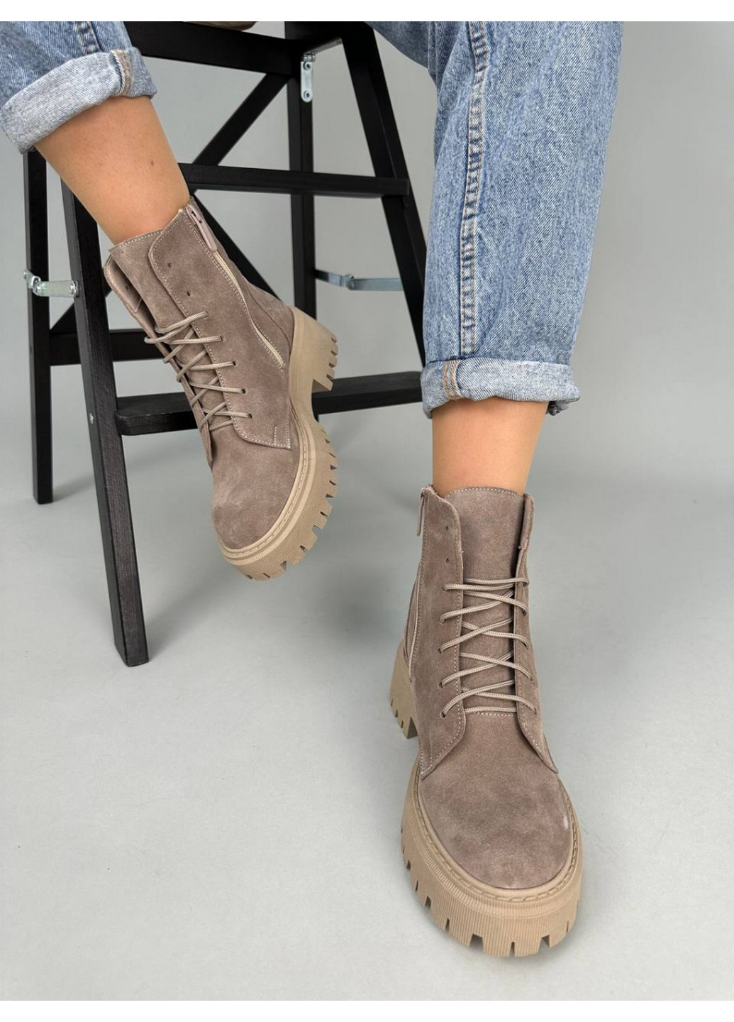 Замшеві жіночі черевики VZUTIK (277689812)