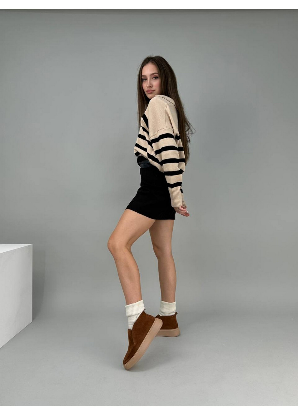 VZUTIK Женские замшевые лоферы оранжевый з натуральная замша, украина — всесезон (277692890)