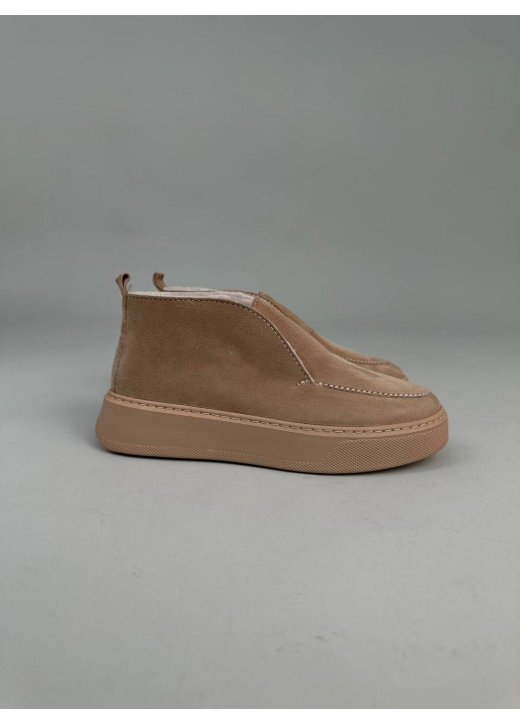 VZUTIK Женские замшевые лоферы светло-коричневый з натуральная замша, украина — всесезон (277692859)