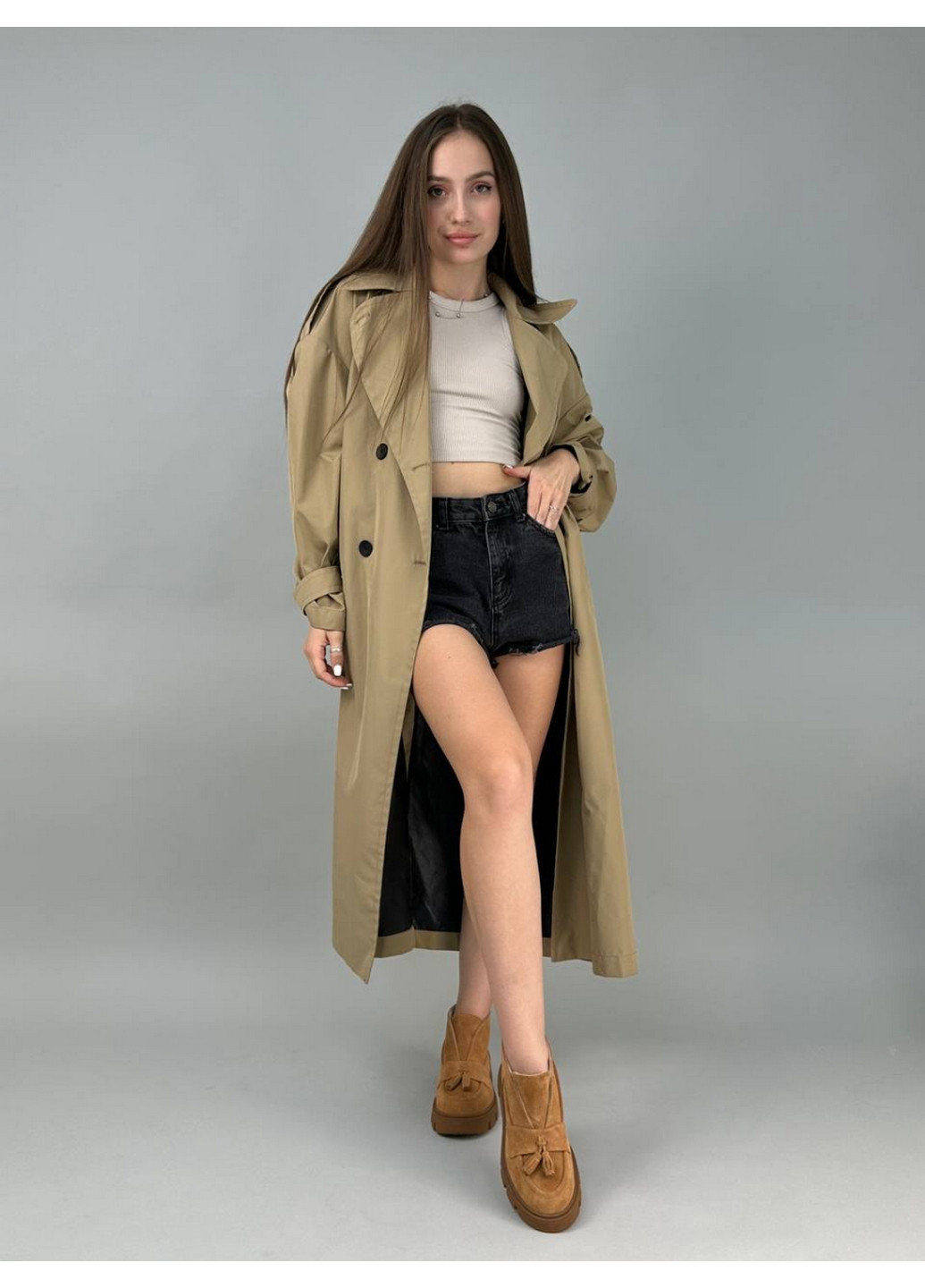 VZUTIK Женские замшевые лоферы оранжевый з натуральная замша, украина — всесезон (277692968)