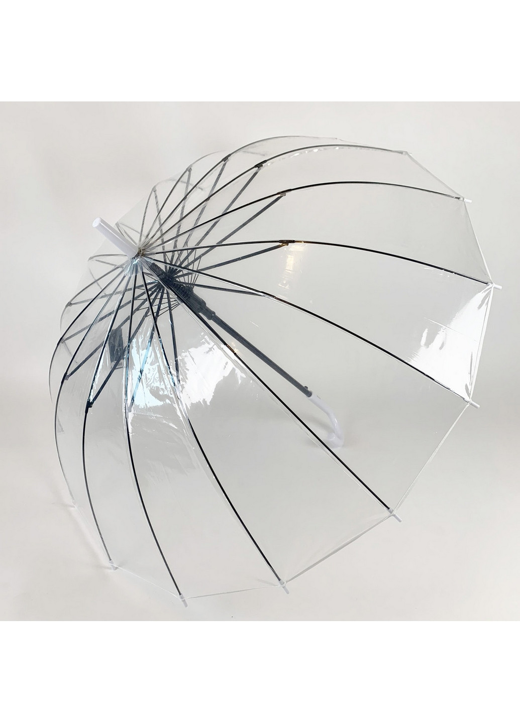 Прозрачный зонт трость Toprain (277689281)