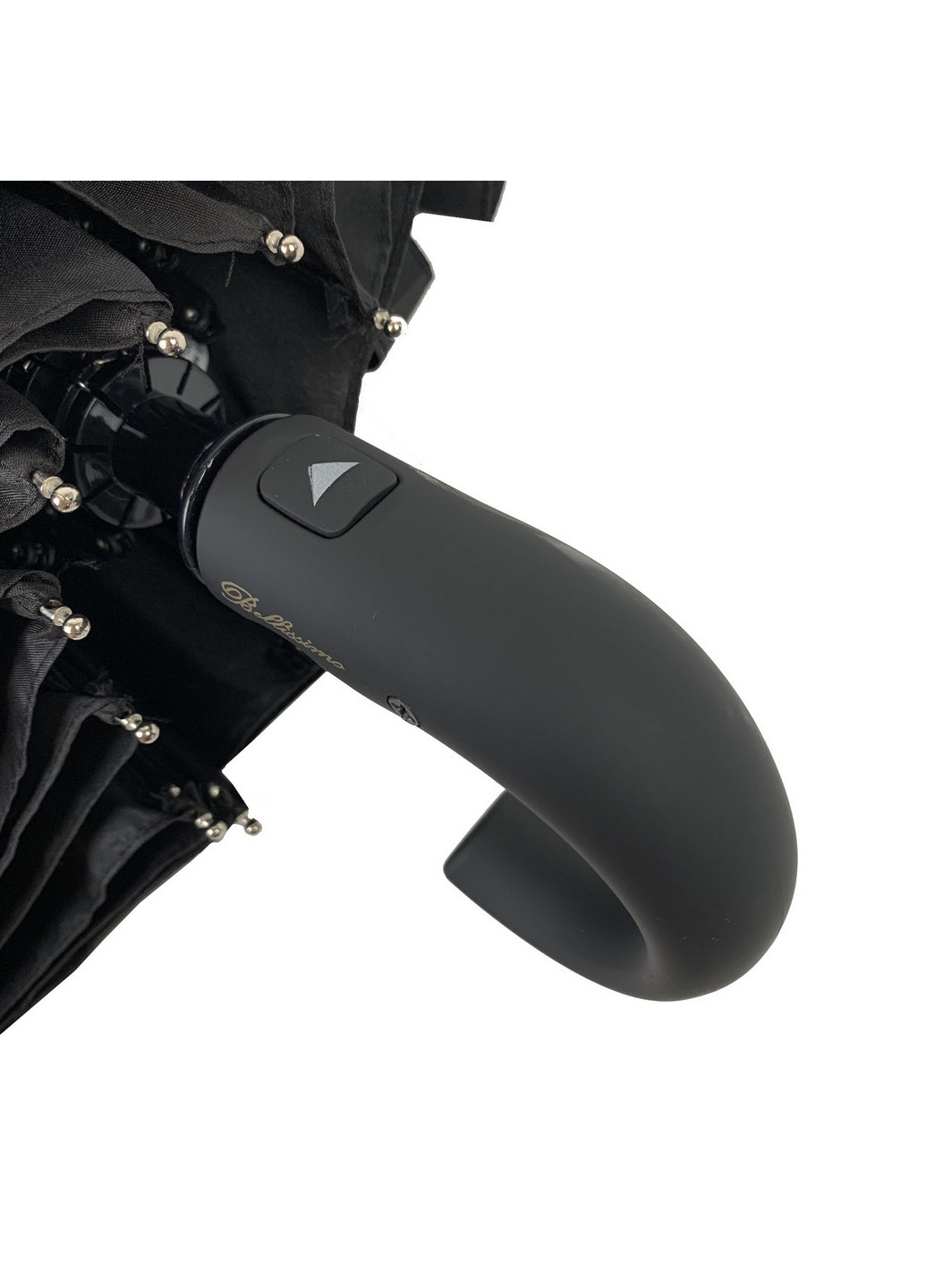 Чёрный складной мужской зонт полуавтомат Bellissima (277693234)