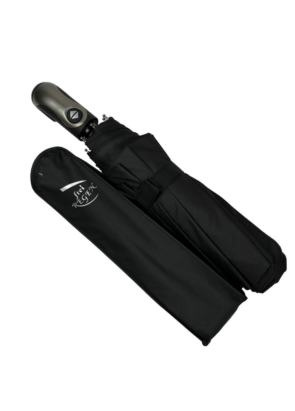 Чёрный складной семейный зонт автомат Frei Regen (277689294)