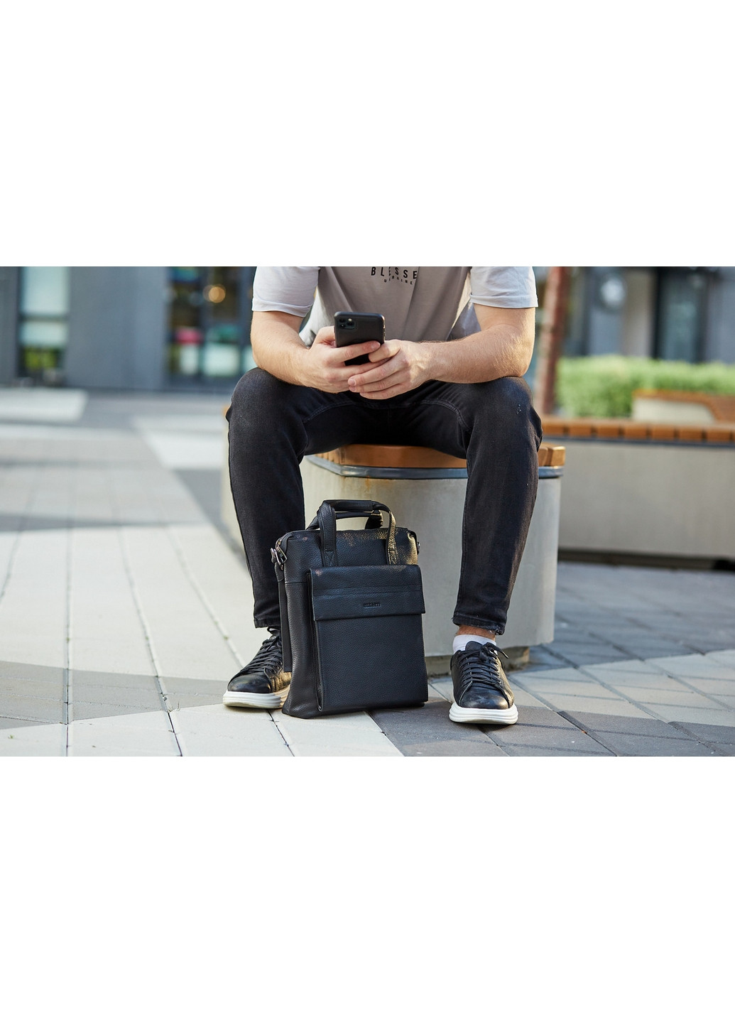 Мужская вертикальная офисная сумка под А4 No Brand (277693259)