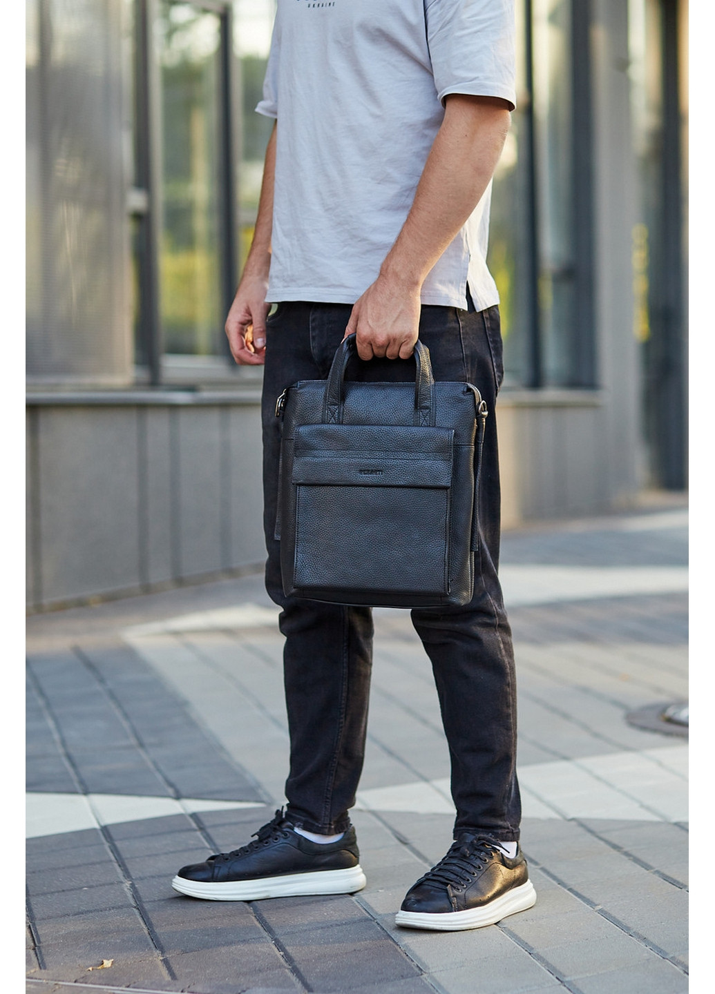 Мужская вертикальная офисная сумка под А4 No Brand (277693259)