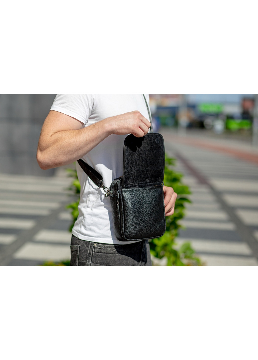 Чоловіча шкіряна сумка-месенджер Tiding Bag (277690552)