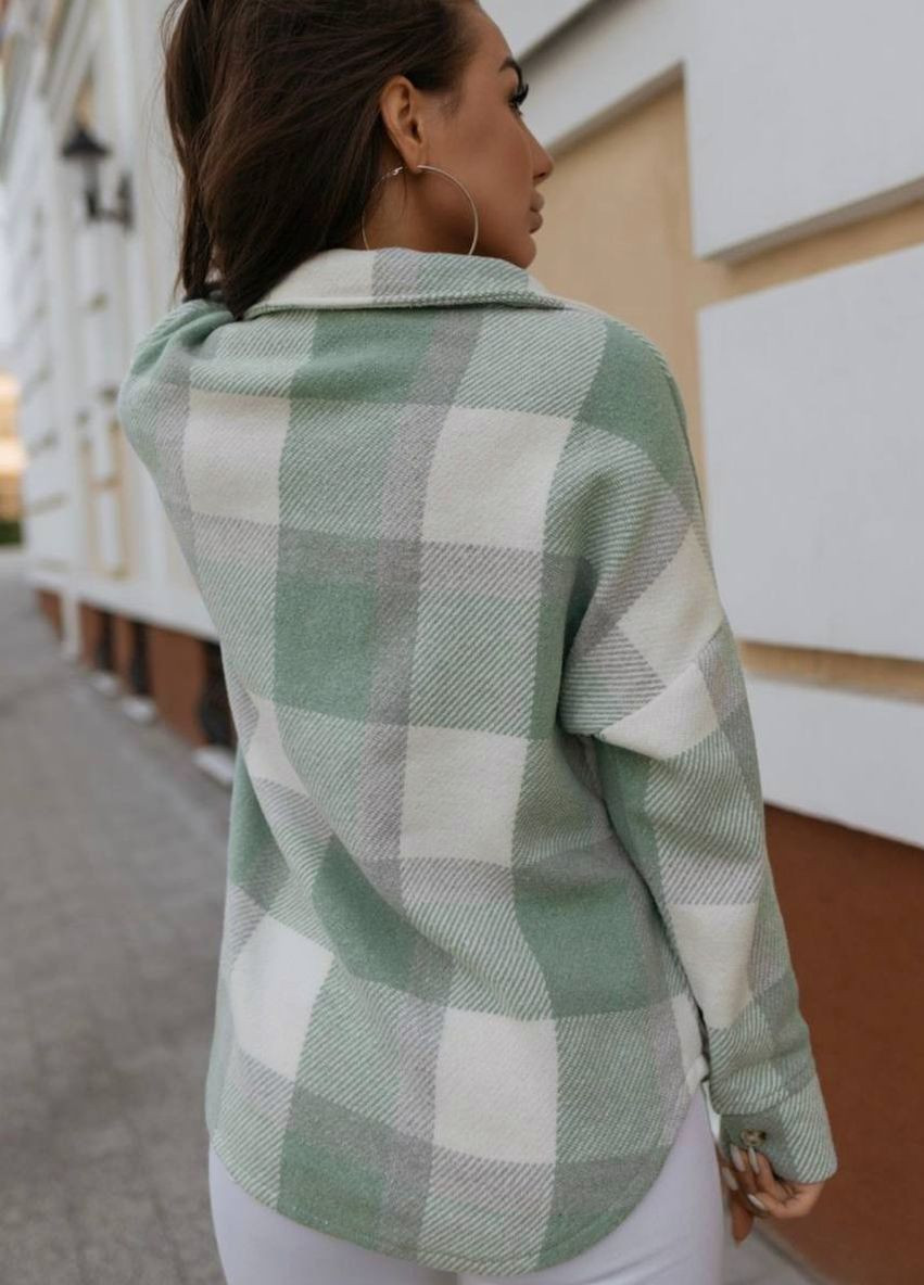 Жіноча тепла кашемірова сорочка в клітку Modena (277694208)