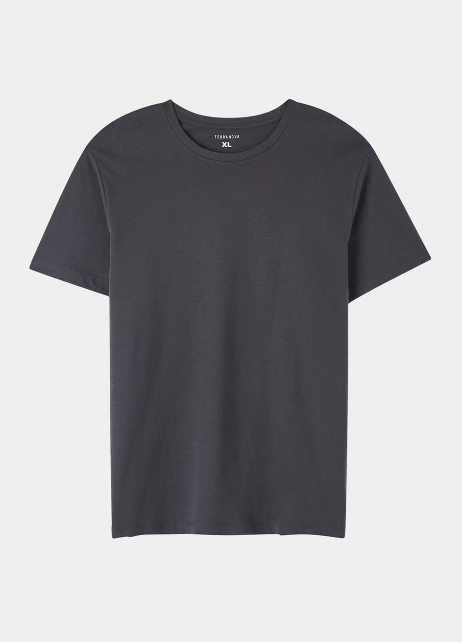 Темно-сіра футболка чол Terranova