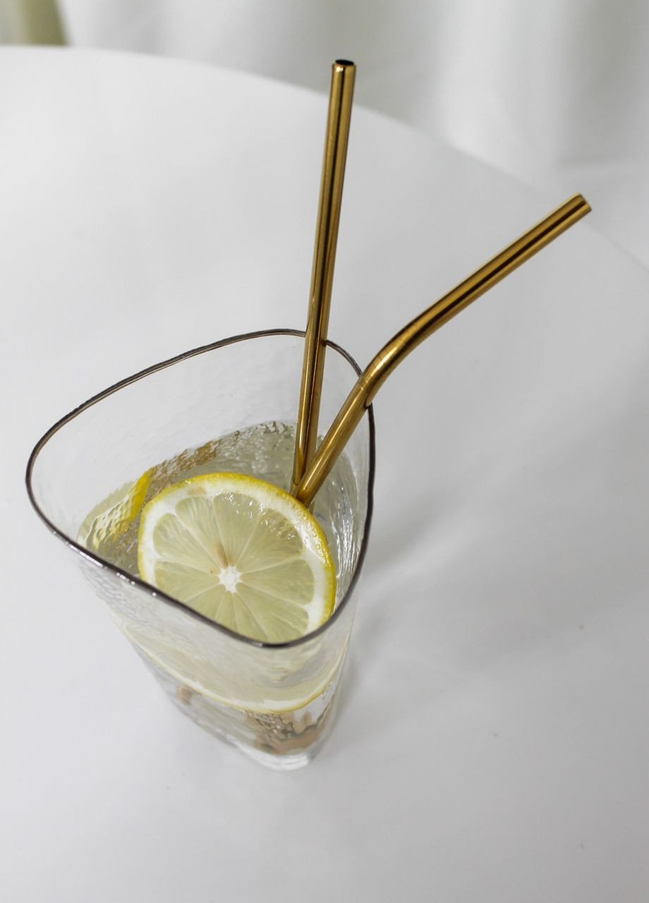 Трубочка для коктейлів багаторазова металева трубочка пряма 26,5 см для напоїв соку REMY-DECOR (277756466)