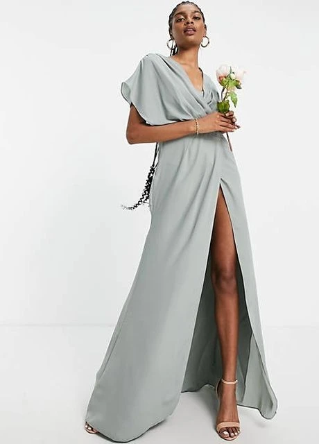 Оливковое (хаки) платье Asos