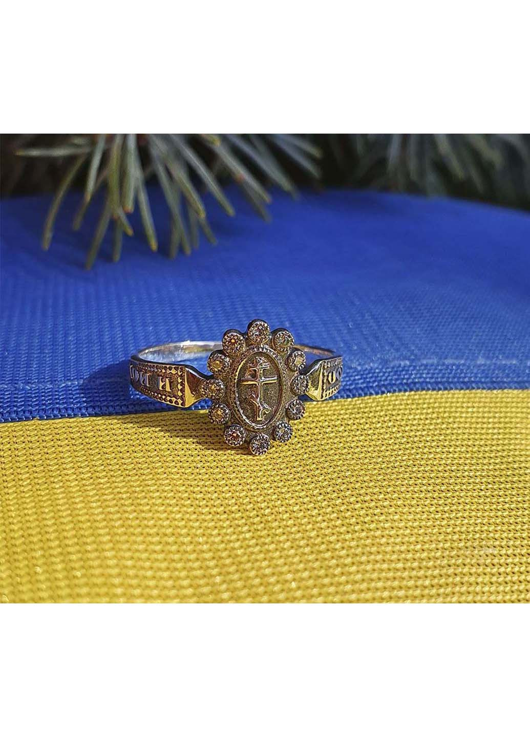 Кольцо православное спаси и сохрани 3972 SE Maxi Silver (277751127)