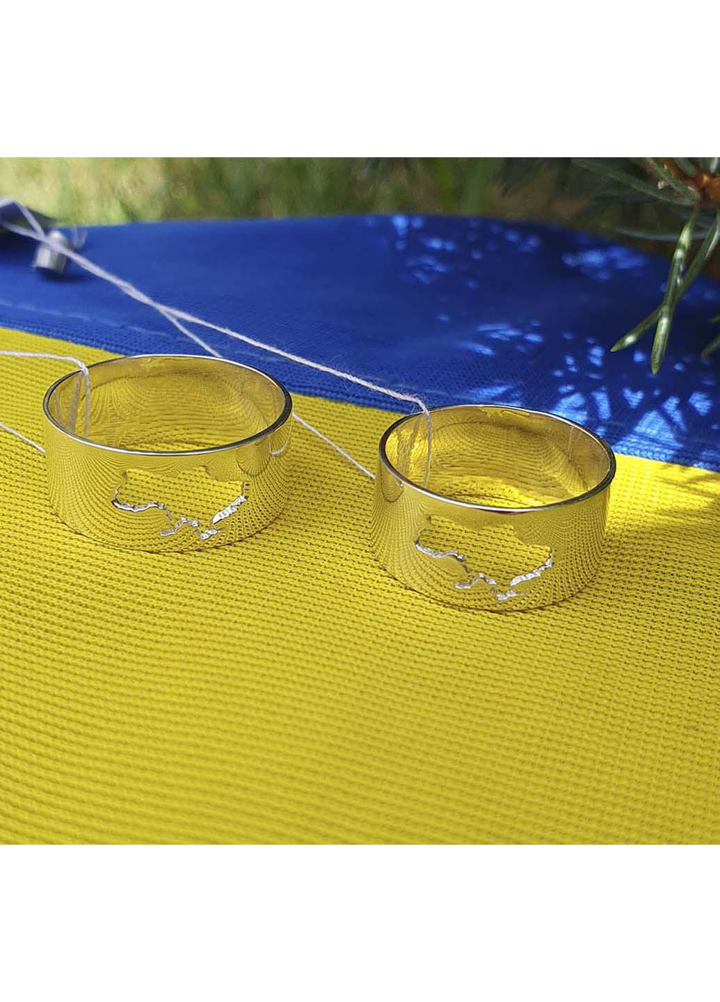 Кольцо карта Украины Анджелины Джоли 9259 SE Maxi Silver (277751129)