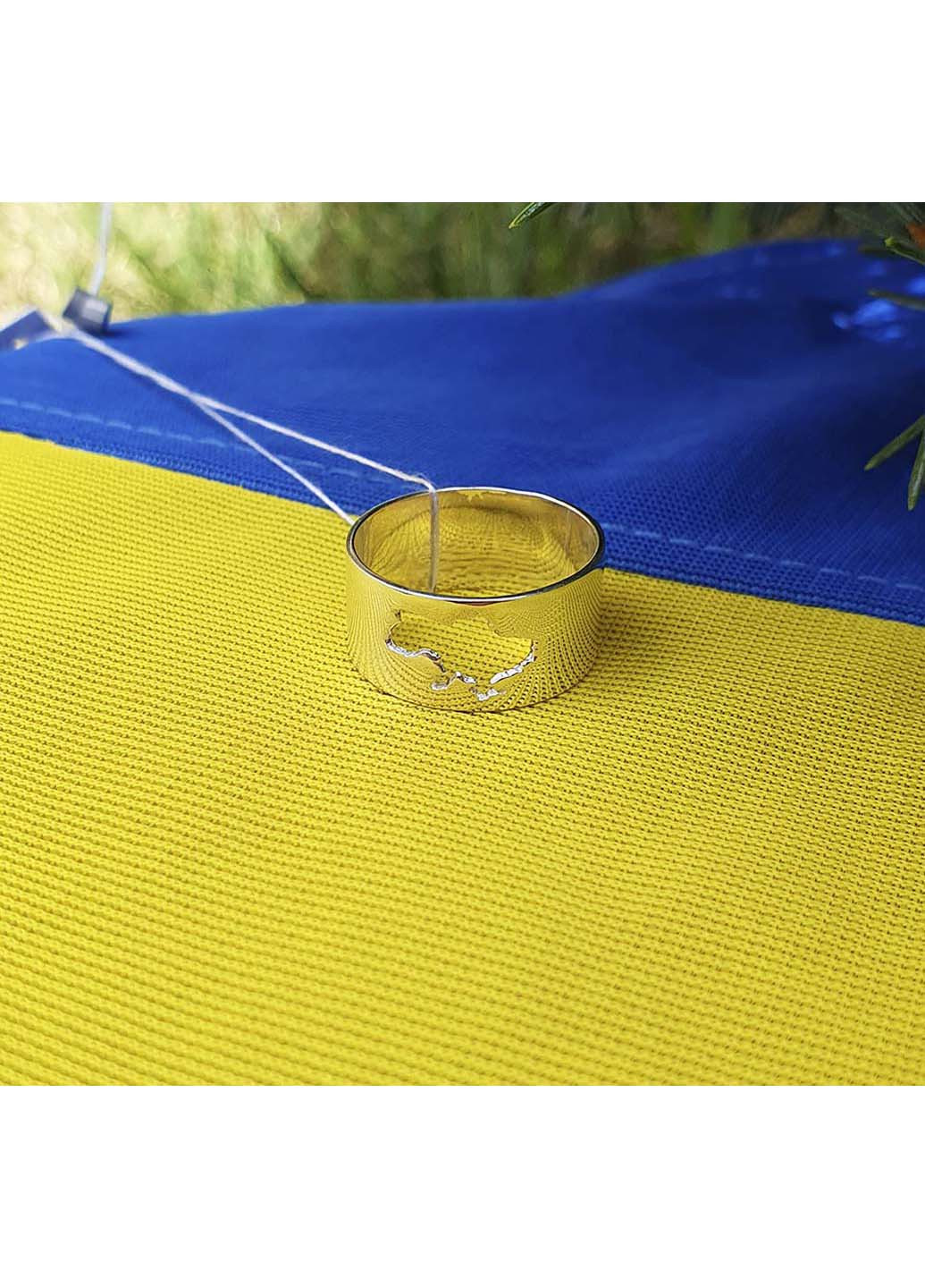 Кольцо карта Украины Анджелины Джоли 9259 SE Maxi Silver (277751129)