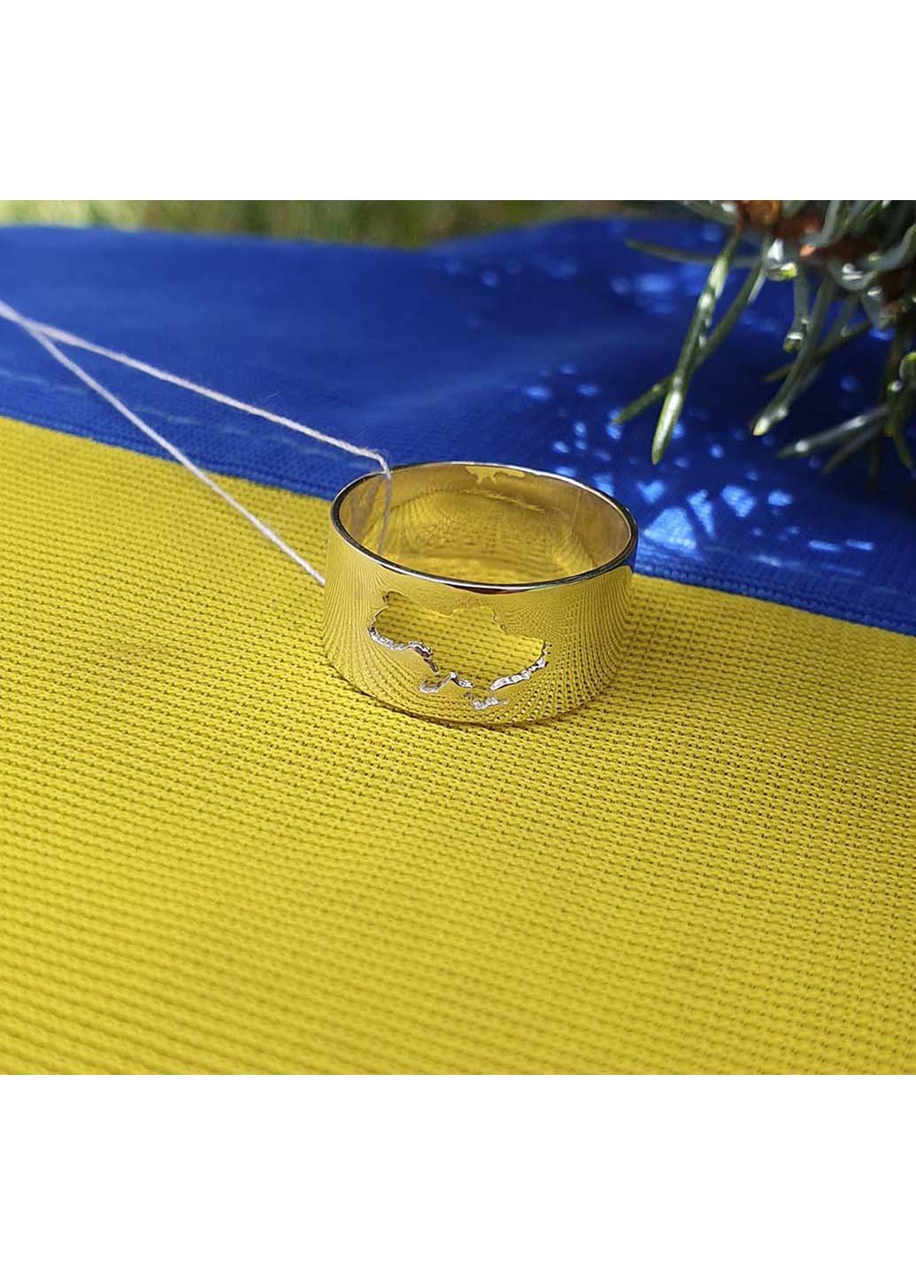 Кольцо карта Украины Анджелины Джоли 9259 SE Maxi Silver (277751129)