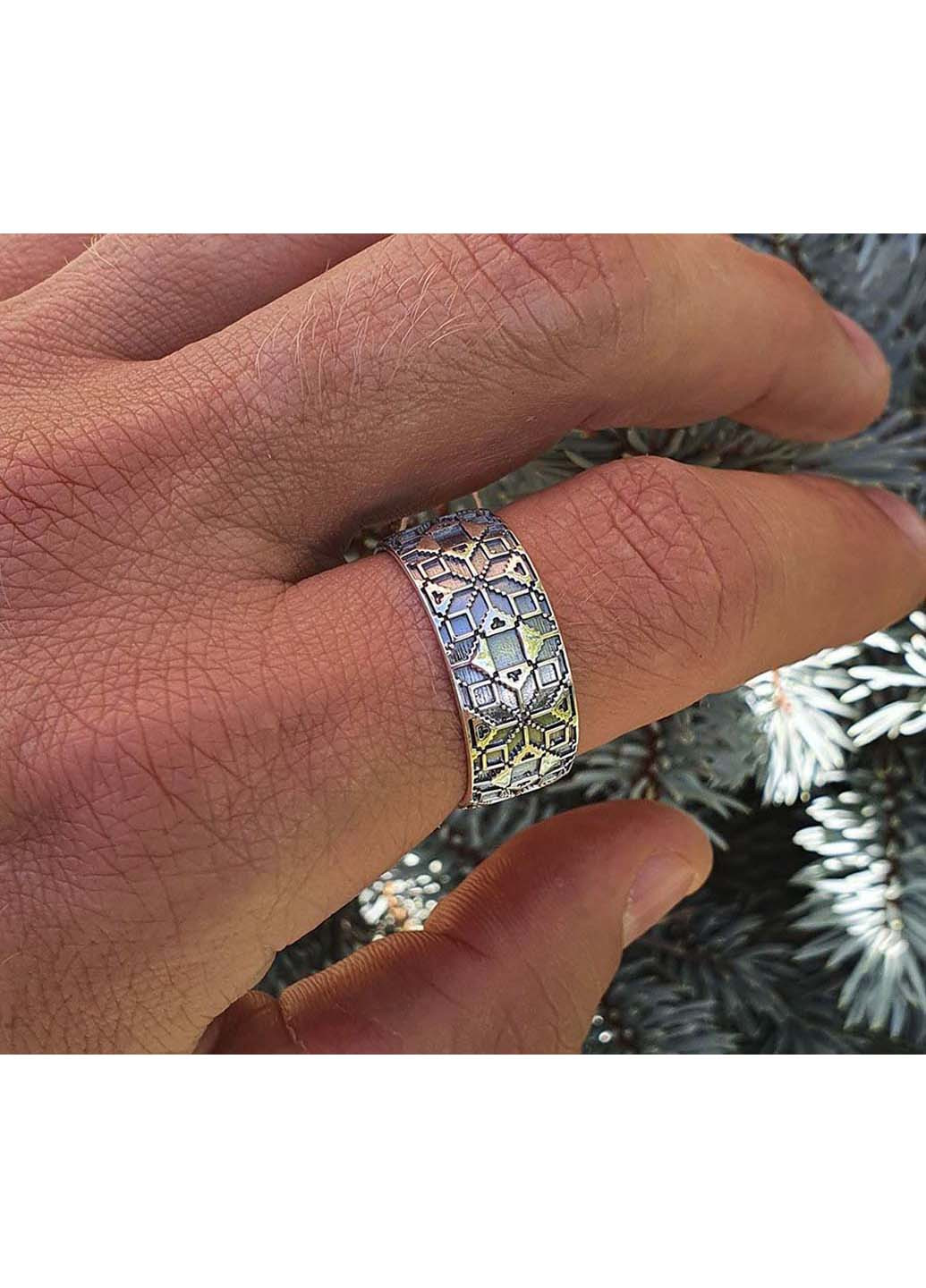 Кольцо вышиванка с чернением 5574 SE Maxi Silver (277751164)