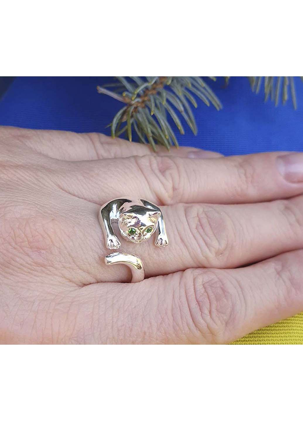 Кільце у вигляді кішки 4532 SE Maxi Silver (277751207)