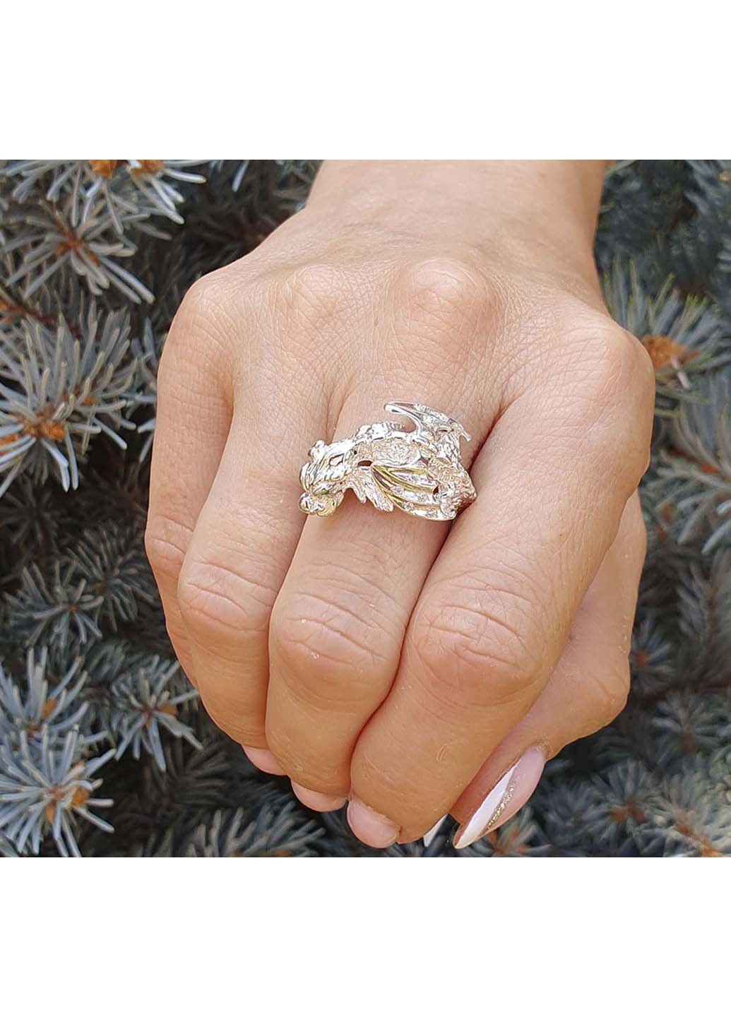 Кольцо дракон 3472 SE Maxi Silver (277751229)