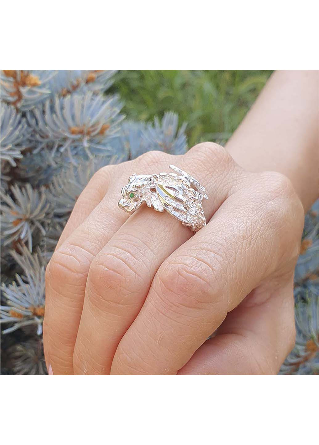 Кольцо дракон 3472 SE Maxi Silver (277751229)