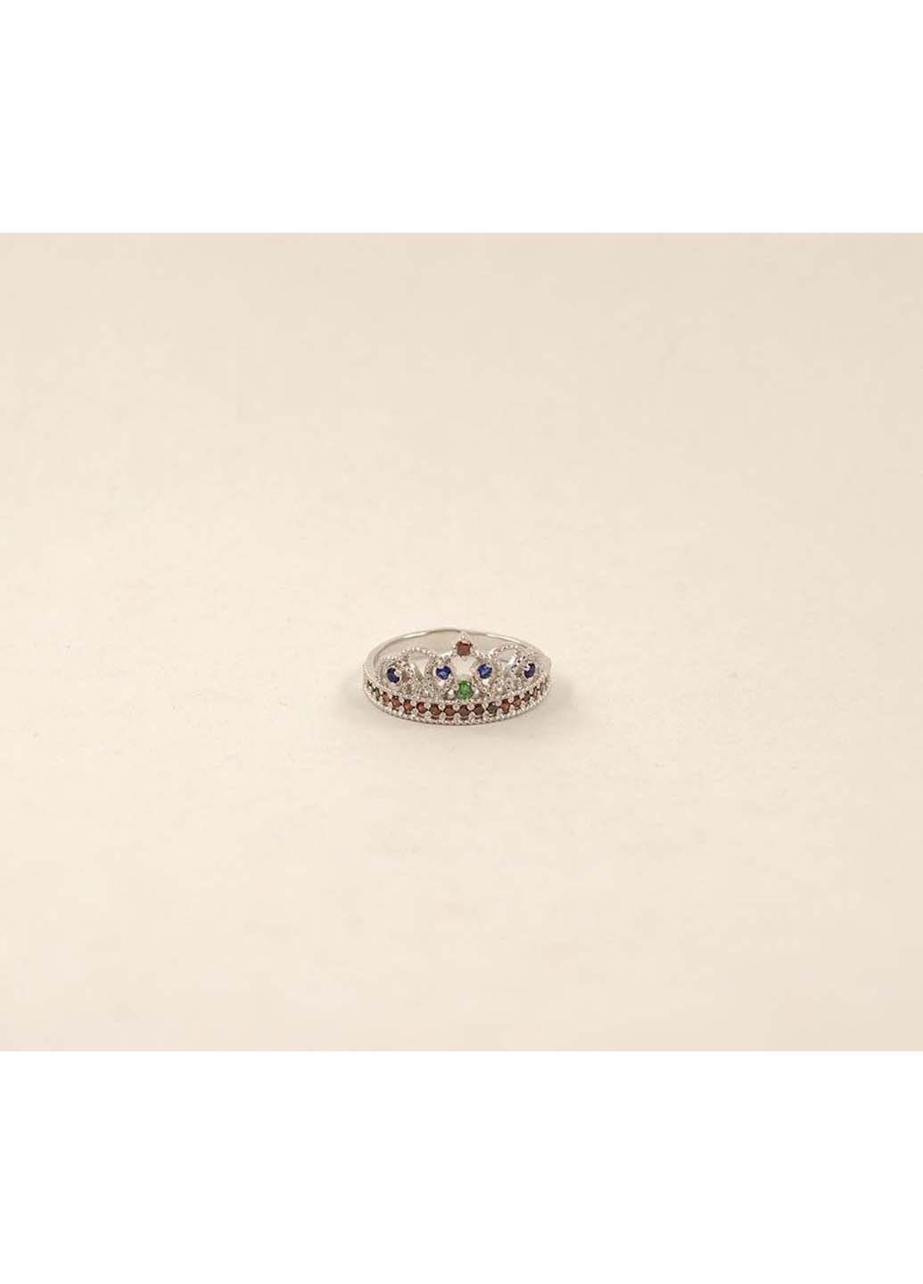 Кольцо в виде короны золотое 3474 SE Maxi Silver (277751251)