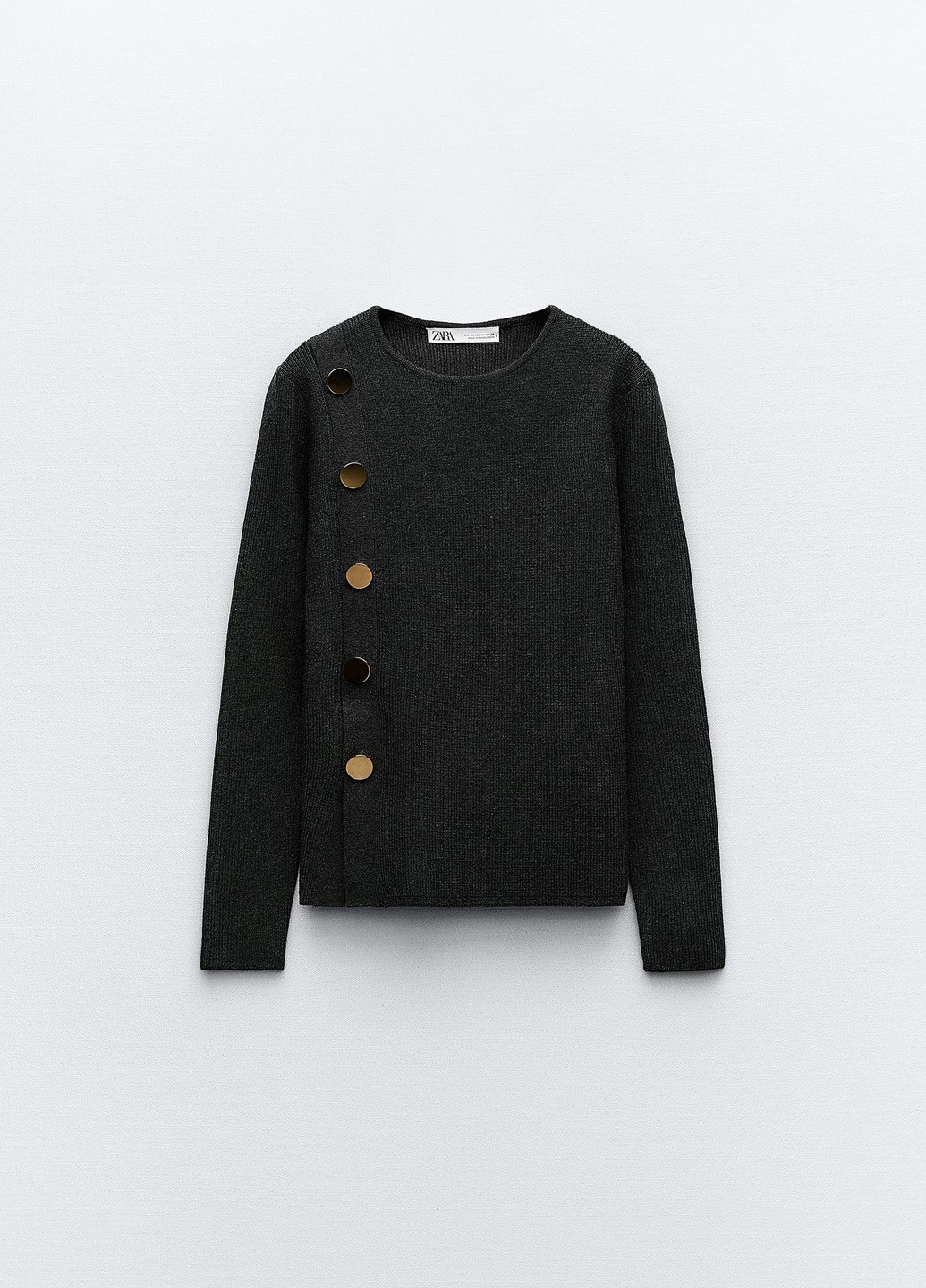 Темно-сірий демісезонний светр Zara