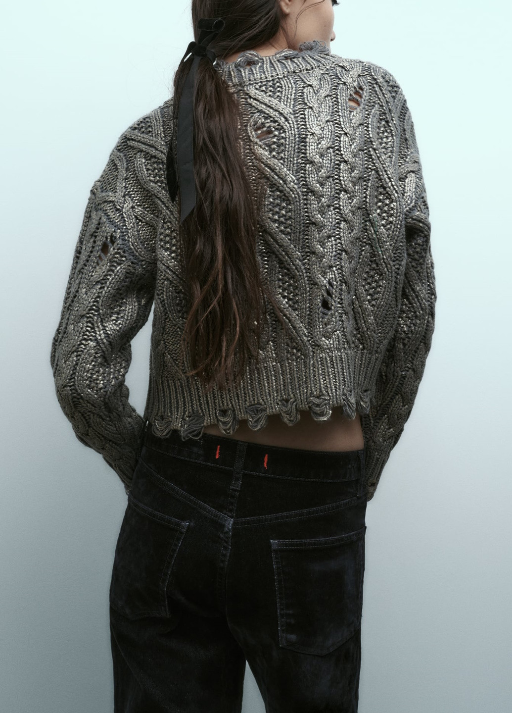 Сірий демісезонний светр Zara