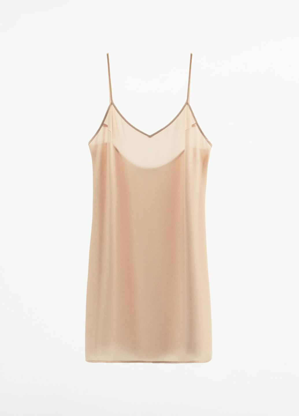 Светло-розовое домашнее платье Zara однотонное