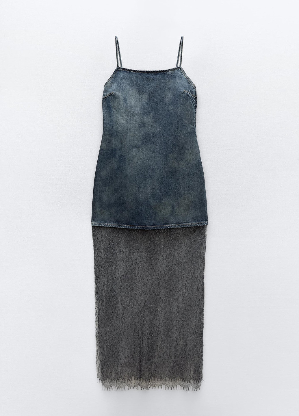 Сіро-синя повсякденний сукня Zara однотонна