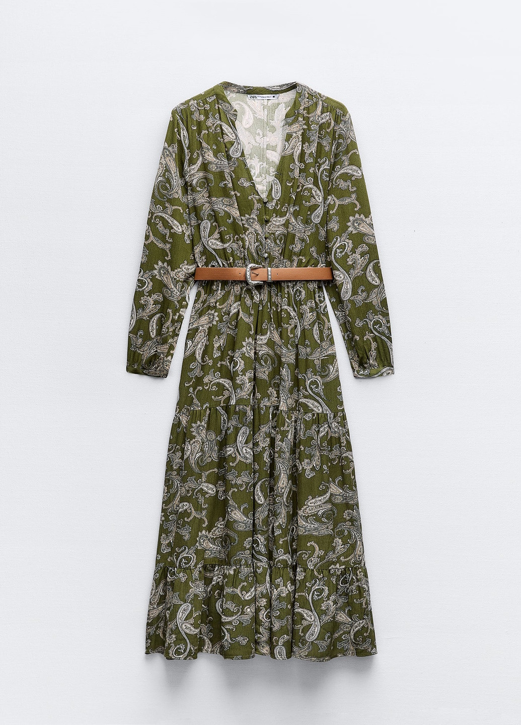 Комбинированное праздничный платье Zara с абстрактным узором