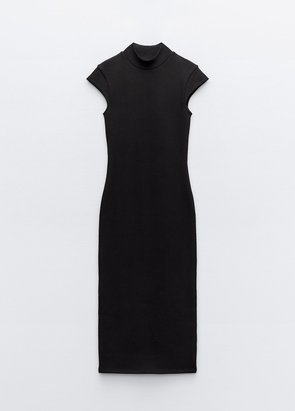 Чорна повсякденний сукня Zara однотонна