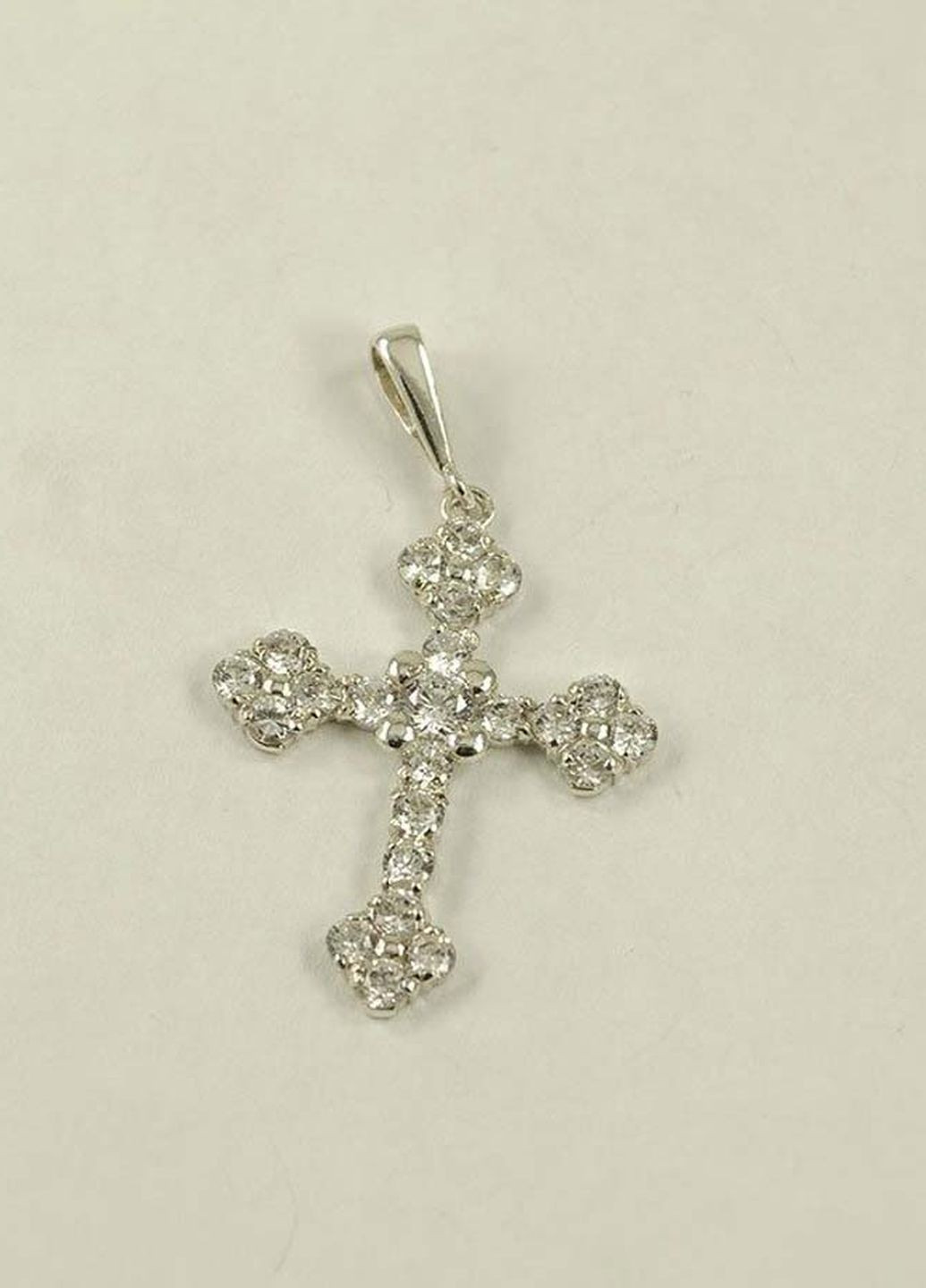 Женский крест с камнями 8794 Maxi Silver (277757041)