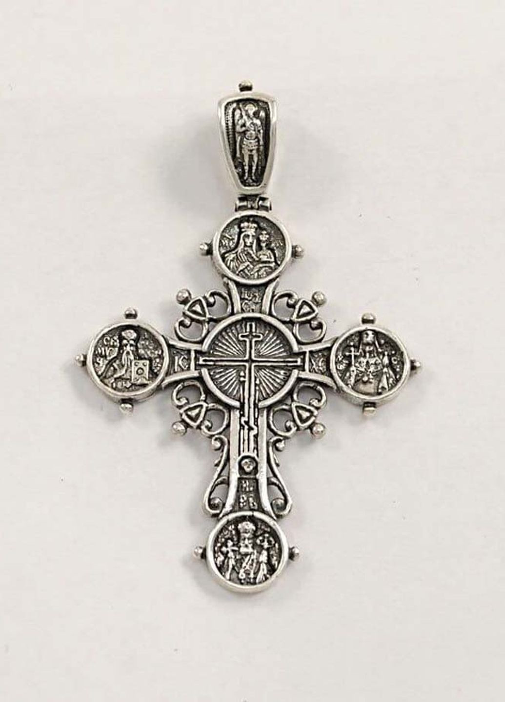 Хрест з іконами 7174 Maxi Silver (277757170)