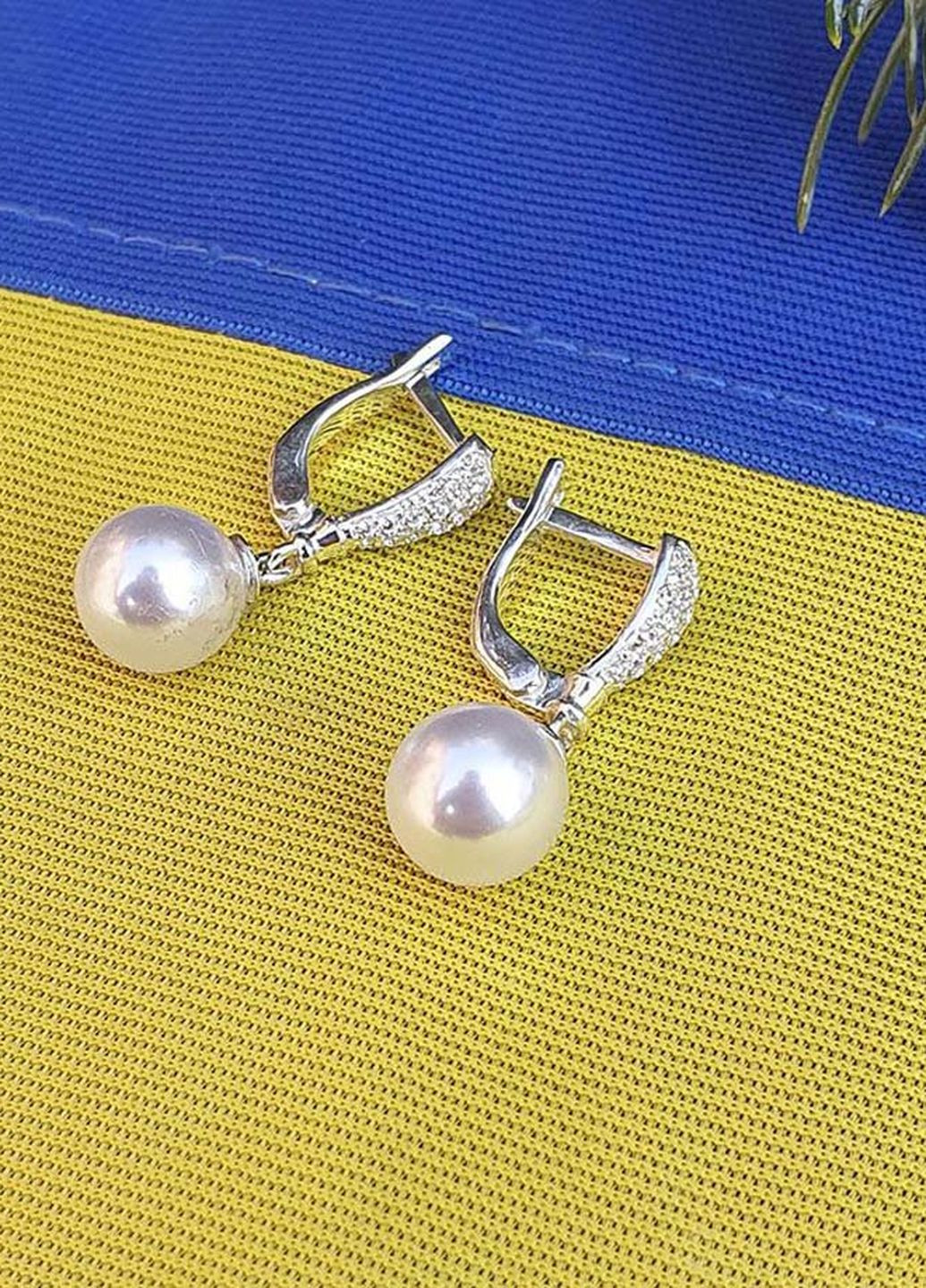 Сережки з перлами вісюльки 8316 Maxi Silver (277756996)
